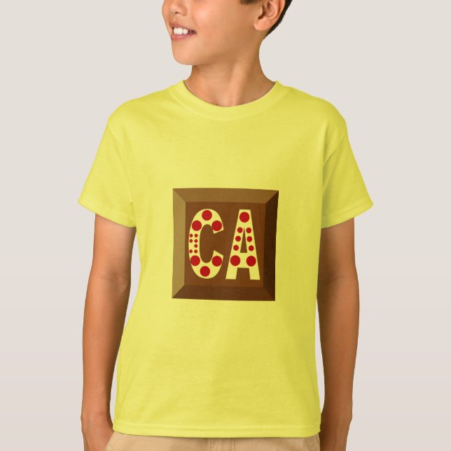 Maillot bleu T-shirt CANADA CHOCOLATE CANDIES (Devant)