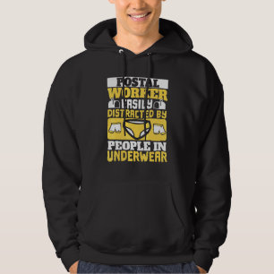 Mailman Carrier Postal Workerleicht ablenkbar durc Hoodie