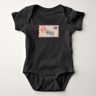 Mailman Postal Worker Mail Envelope Baby Strampler