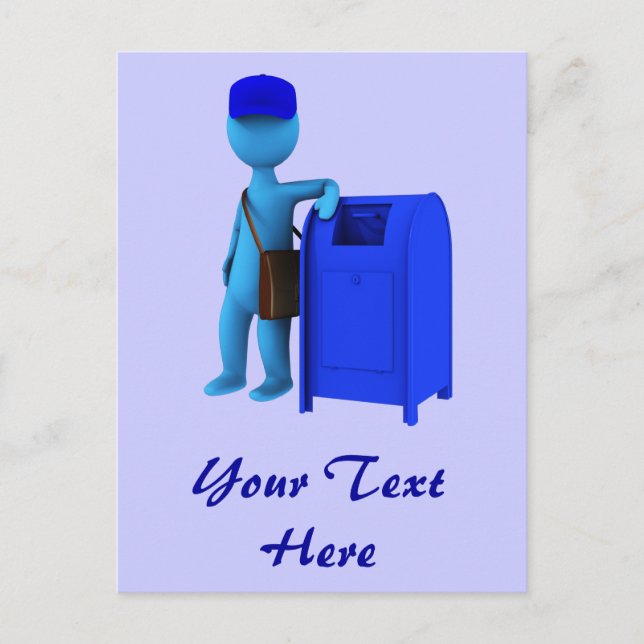 Mailman Postkarte (Vorderseite)