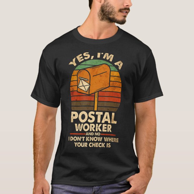 Mailman Postman Postal Worker T-Shirt (Vorderseite)