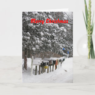 Mailman Weihnachtskarte Feiertagskarte