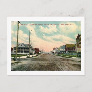 Main Ave, Bay Head, New Jersey Vintag Postkarte