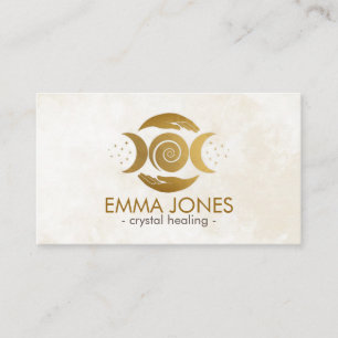 Main de guérison - Triple Lune - Carte de visite d