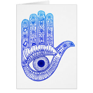 Main de Hamsa bleu / Défense des yeux mal / Main d