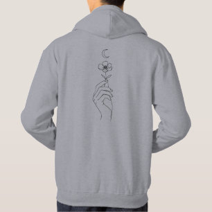 "Main Éthérée" Sweat à Capuche pour Homme Flux d