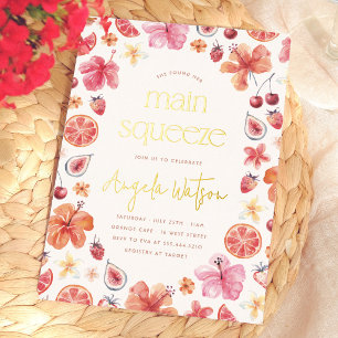 Main Squeeze Citrus Brautparty Folieneinladung
