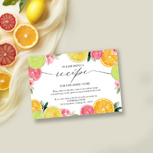 Main Squeeze Citrus Brautparty-Rezeptanfrage Einladung
