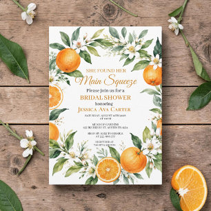 Main Squeeze Citrus Orange Brautparty Einladung