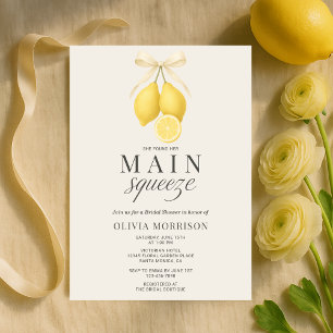 Main Squeeze Coquette Bow Brautparty-Einladung Einladung