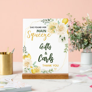 Main Squeeze Elegante Brautparty-Geschenkkarten Acrylschild