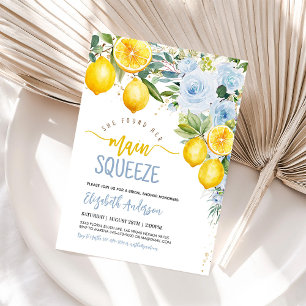 Main Squeeze Lemon Blue Brautparty-Einladung Einladung