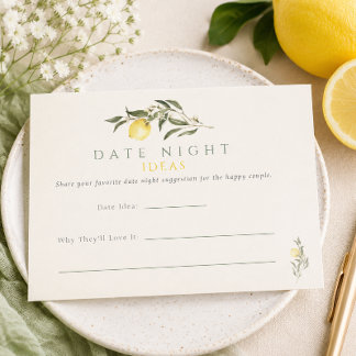 Main Squeeze Lemon Brautparty Date Night Ideen Begleitkarte
