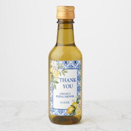 MAIN SQUEEZE LEMON BRAUTPARTY WEINETIKETT