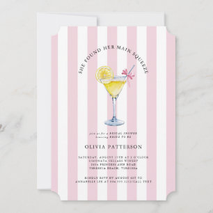 Main Squeeze Lemon Drop Martini Brautparty Einladung