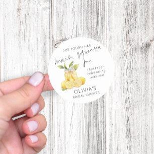Main Squeeze Limoncello Junggesellinnen-Abschied D Runder Aufkleber