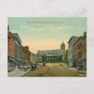 Main St., Ossining, NY Vintag Postkarte