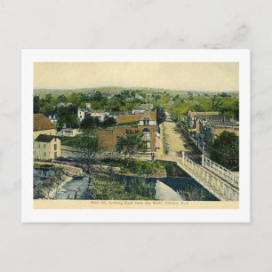 Main St. vom Bluff, Clinton, NJ Vintage Postkarte