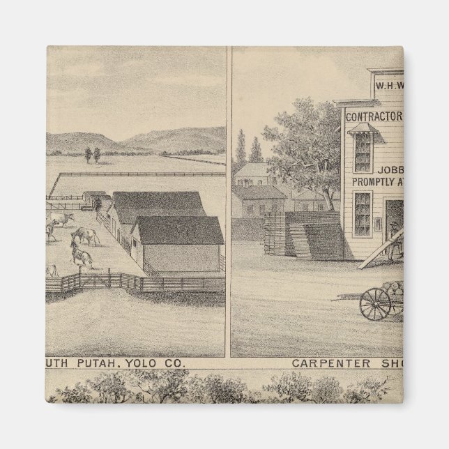 Main St Woodland Magnet (Vorne)