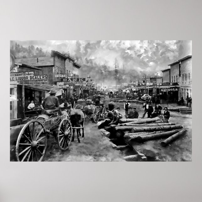 Main Street DEADWOOD 1876 Poster (Vorne)
