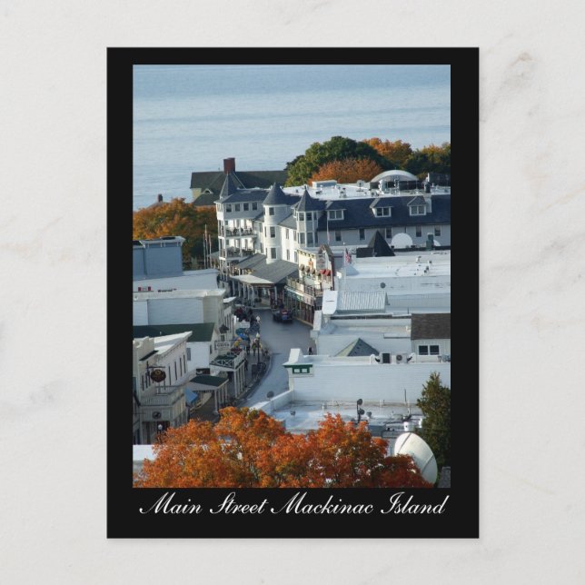 Main Street Mackinac Island - Postkarte (Vorderseite)