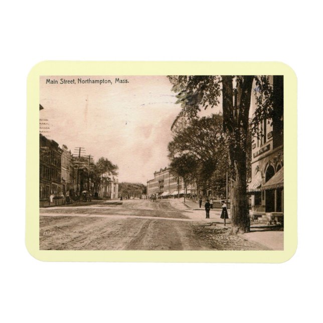 Main Street, Northampton, Massachusetts Vintag Magnet (Horizontal)
