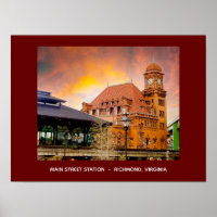 Main Street Station Richmond, Virginie Poster