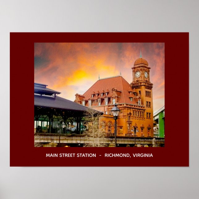 Main Street Station Richmond, Virginie Poster (Devant)