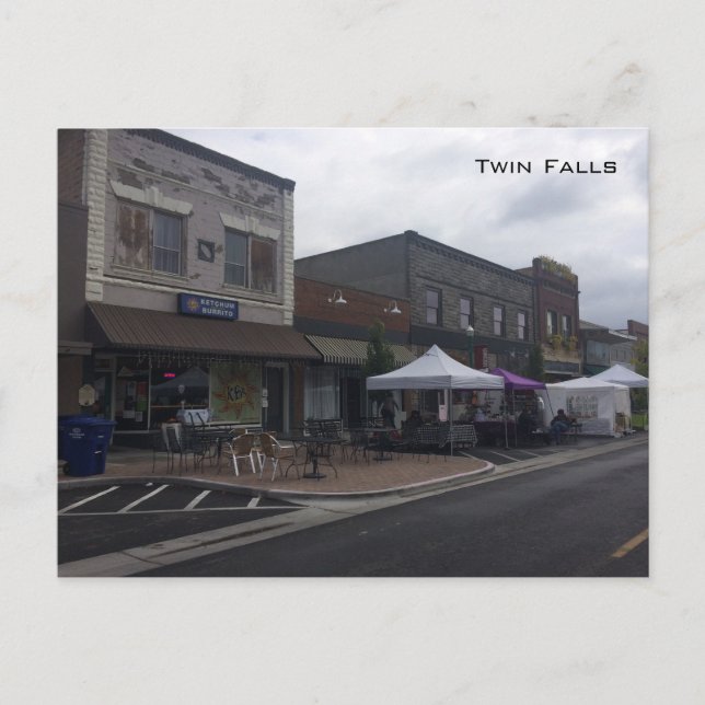 Main Street - Twin Falls Postkarte (Vorderseite)