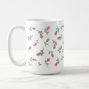 Main tirée Rosebud floral Mug
