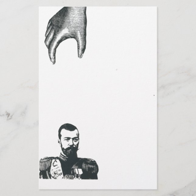 Main vintage, papeterie distinguée de monsieur (Devant)