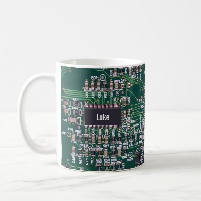 Mainboard-Abdeckung für die personalisierte Comput Kaffeetasse (Links)