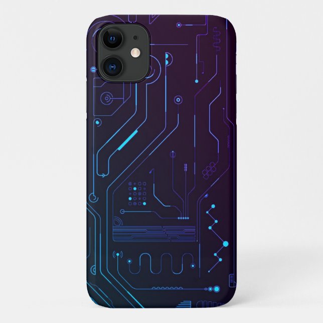 Mainboard mit High-Tech-Wallpaper Case-Mate iPhone Hülle (Rückseite)