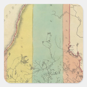 Maine 10 quadratischer aufkleber