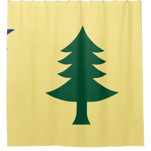 Maine 1901 Staatsflagge Duschvorhang (Vorderseite)