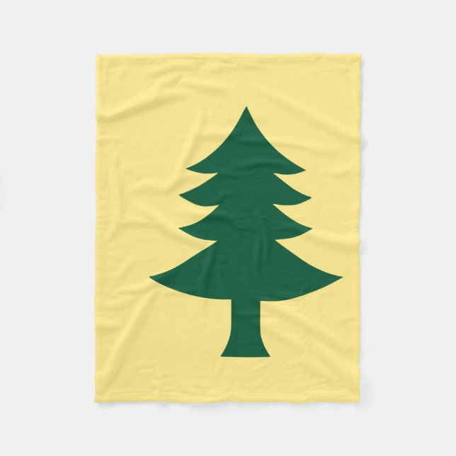 Maine 1901 Staatsflagge Fleecedecke (Vorderseite)