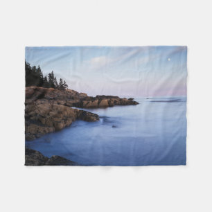 Maine, Acadia National Park, Monduntergang Fleecedecke