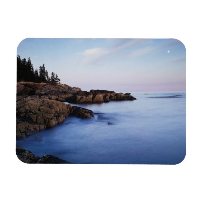 Maine, Acadia Nationalpark, Mondlandschaft Magnet (Horizontal)