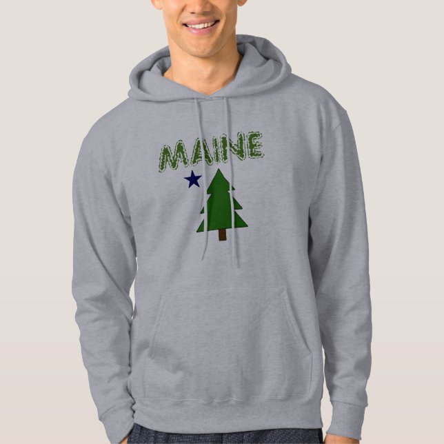 Maine alte Flagge Hoodie (Vorderseite)