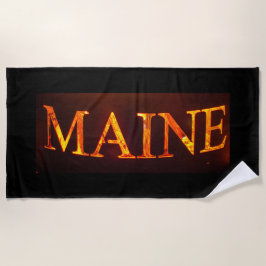 Maine am Fire Beach Handtuch