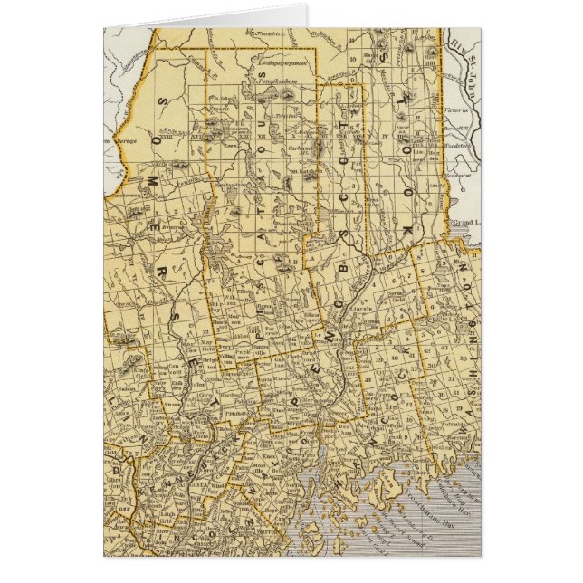 Maine Atlas Karte (Vorne)