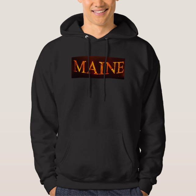 MAINE AUF FEUERHOODIE HOODIE (Vorderseite)