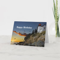 Maine Bass Harbour Lighthouse Foto Geburtstag