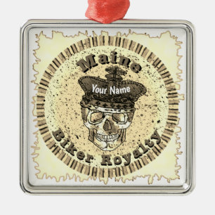 Maine Biker   Ornament Aus Metall