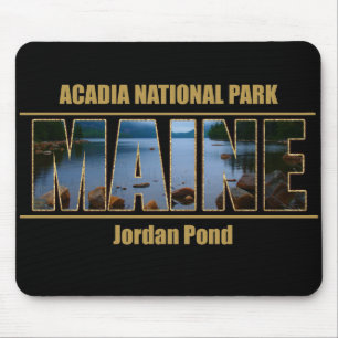 MAINE-Bild-Schriftartacadia-Nationalpark Mousepad