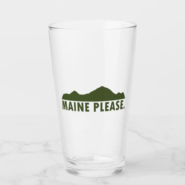 Maine bitte glas (Vorderseite)