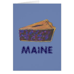 Maine Blueberry Pie Slice Pièce Baking Foie Bleu