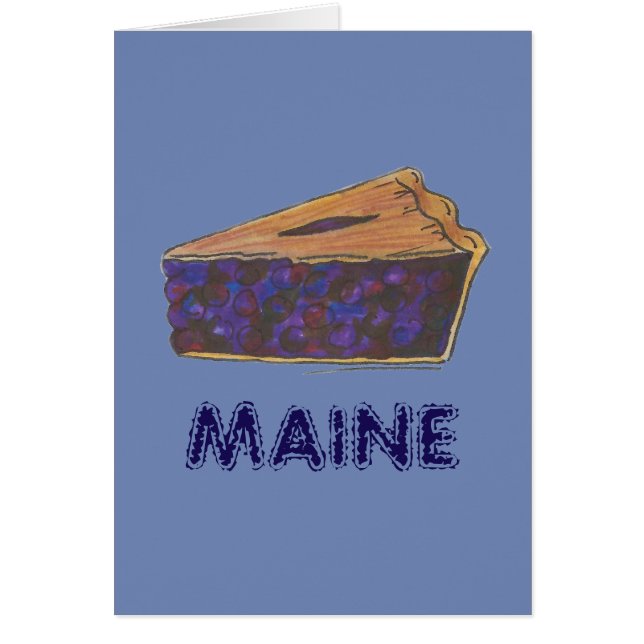 Maine Blueberry Pie Slice Pièce Baking Foie Bleu (Devant)