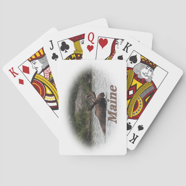 Maine Bull Moose Spielkarten (Rückseite)