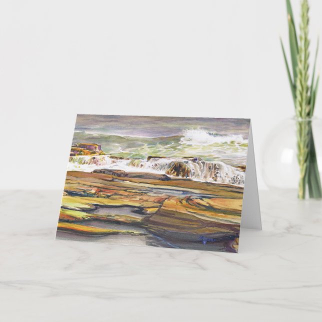 Maine Coast Beach Karte (Vorderseite)